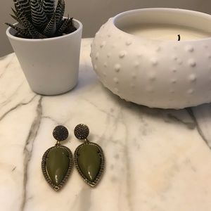 Charming Charlie Olive Drop Earrings